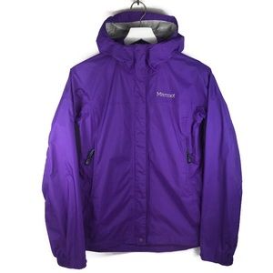 Marmot women’s windbreaker rain jacket wind breaker, purple XS